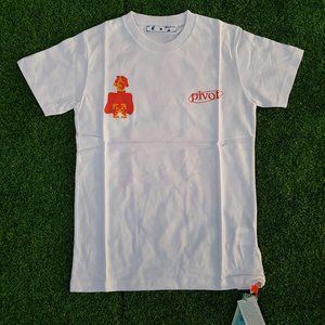 Off-White White T-Shirt With Pivot Printed